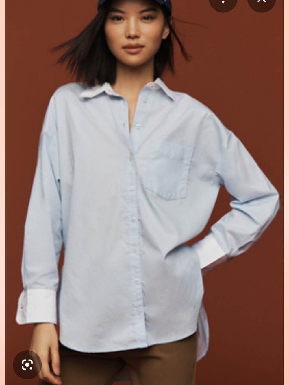 Maeve Bennet Whits Collar Button Down Oxford Xs